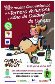 Cartel Jornadas de la Ternera y el Vino de Asturias
